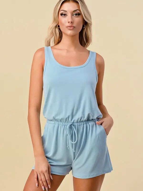 Scoop Neck Tank Romper