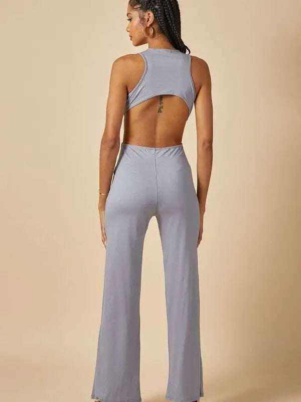 Cut-Out Tank Jumpsuit