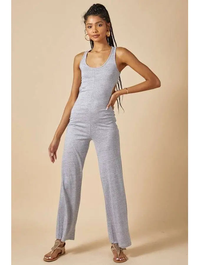 Cut-Out Tank Jumpsuit