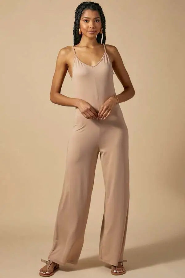 Wide Leg Cami Jumpsuit