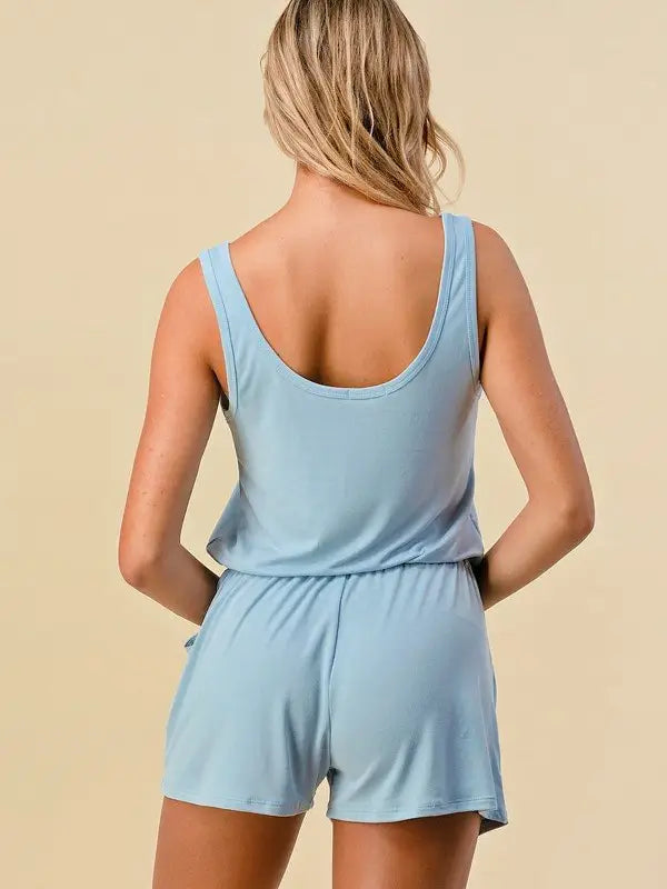 Scoop Neck Tank Romper