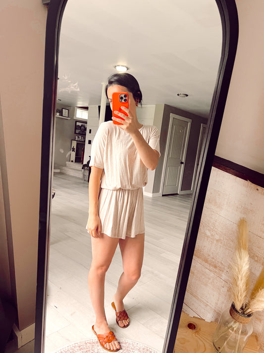 Taupe Romper