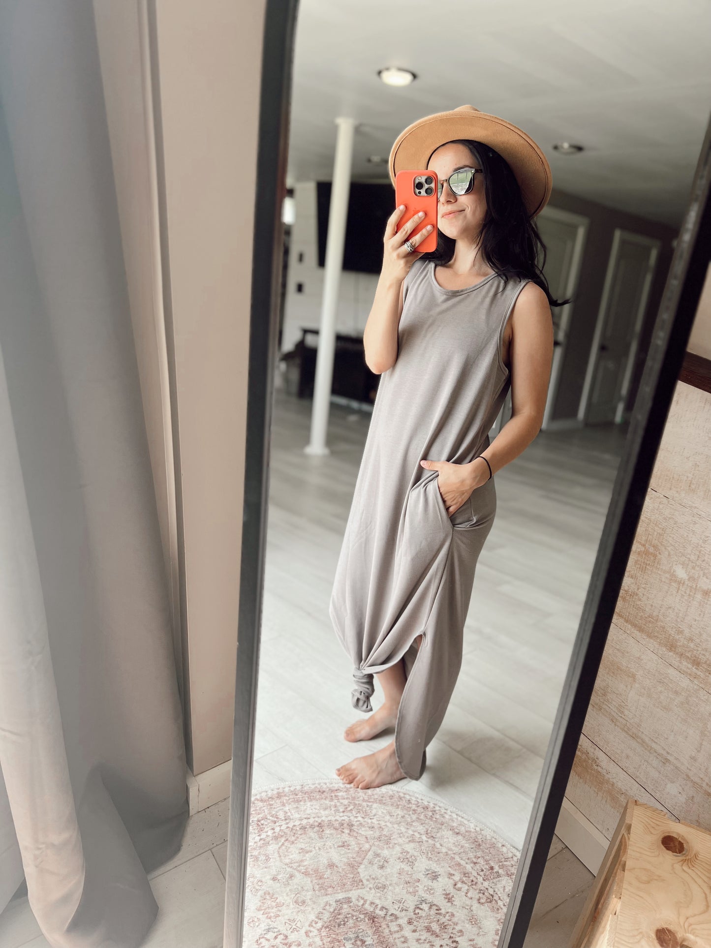 Sleeveless Pocket Maxi