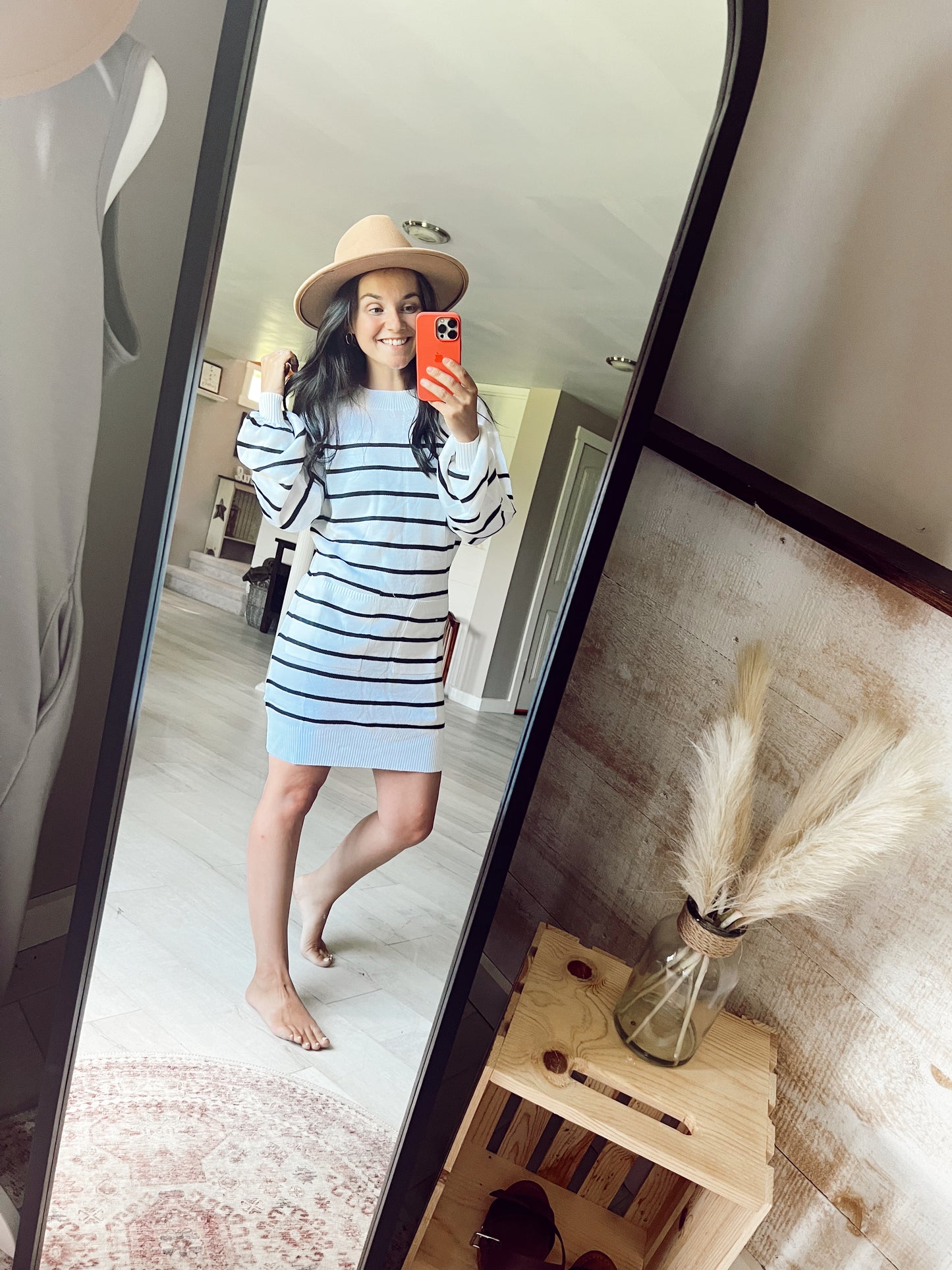 Mommy & Me Striped Sweater Dress