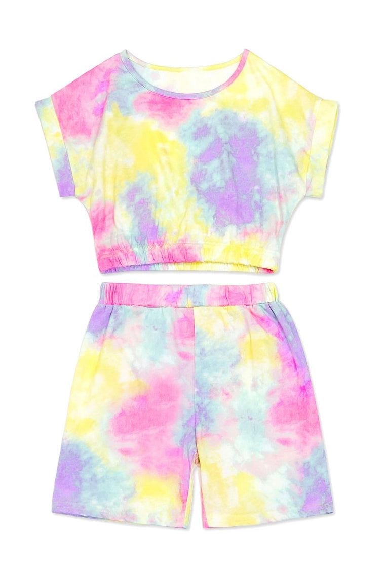 Color Pop Tee + Shorts Set