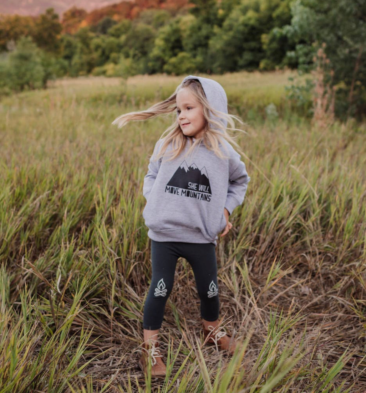 She Will Hoodie - Heather Grey