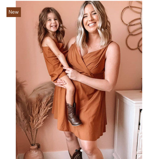 Mommy & Me Bree Cinched Waist Skater Dress