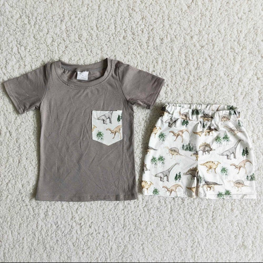 Dino Tee & Shorts Set